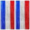 XtraLarge Red White and Blue Streamers - 3.2x8 Feet, Pack of 2 red White and Blue Decorations | Election Party Decorations | Red White and Blue Fringe Curtain, Graduation Decorations 2025